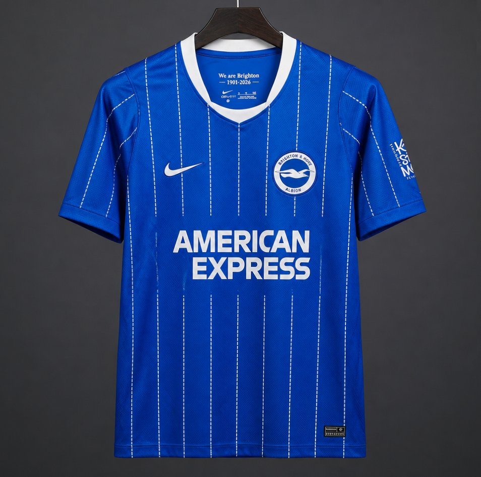 Brighton Hove Aibion Home 26/27 Jersey