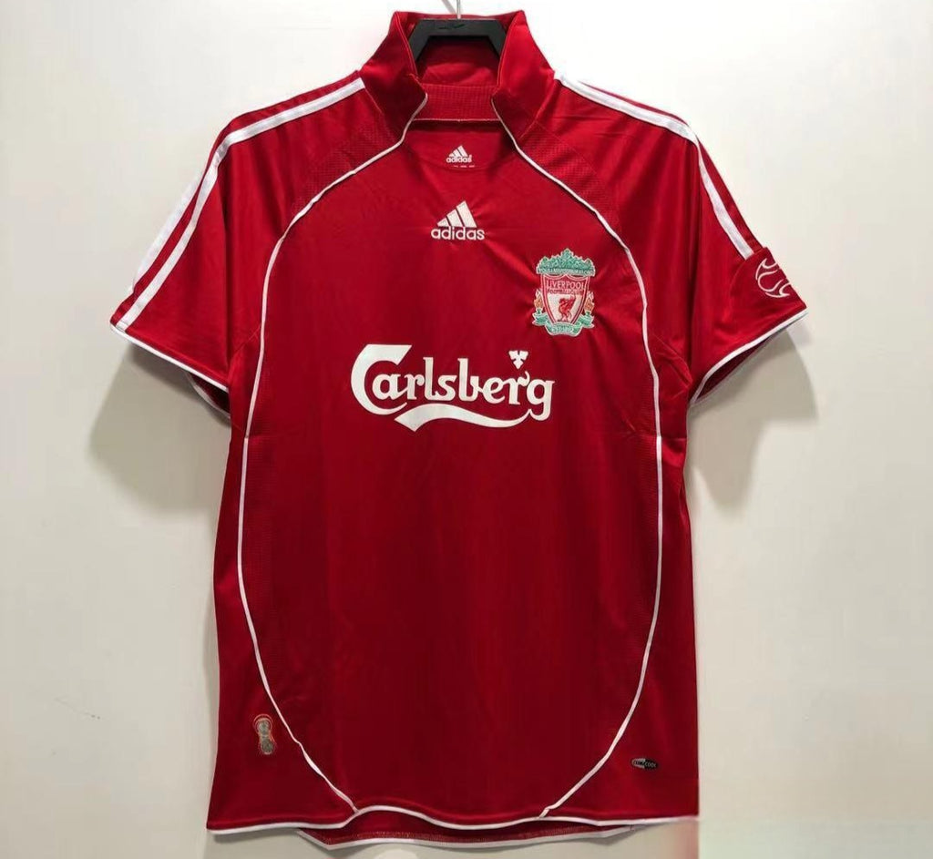 Retro Liverpool Home Soccer Jersey 06/08